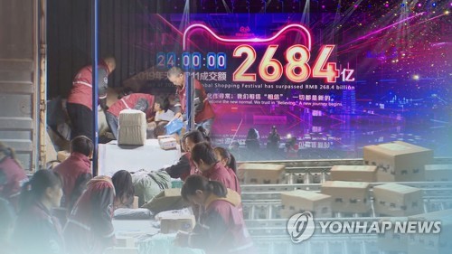 中 쇼핑축제 신기록 알리바바·징둥, 이젠 '택배전쟁'