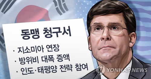 국방부 '한미훈련 조정' 美국방 발언에 "외교적노력 지원 입장"