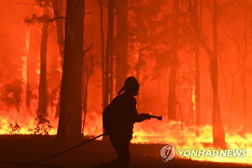 호주 전역 산불·먼지 폭풍 등 재난급 기후로 몸살