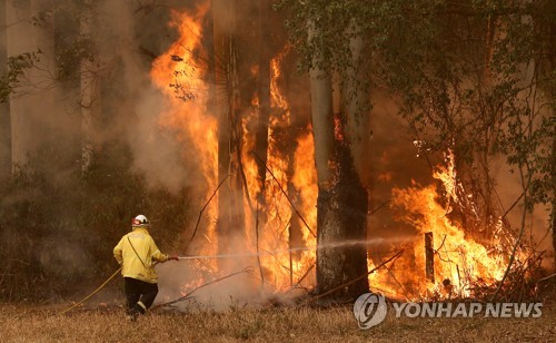 호주 최악 산불에 "기후변화가 원인" 논쟁 격화