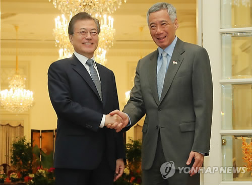 오늘 한·싱가포르 정상회담…한·아세안 정상회의 일정 돌입