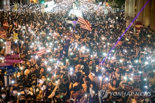 미중갈등으로 번지는 홍콩시위…中매체 '홍콩인권법' 총공세