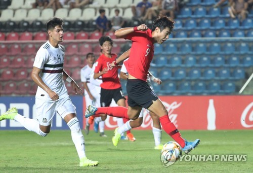 한국, 멕시코에 0-1 패배…U-17 월드컵 8강 탈락