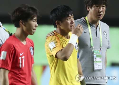한국축구, U-17 월드컵서 멕시코에 막혀 첫 4강행 꿈 무산(종합)
