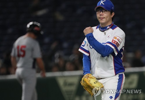 한국 막강 방패, 미국 대포 잠재우고 슈퍼라운드서 5-1 승리 