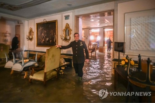 베네치아 53년 만의 최악 물난리…"복구에 수천억원 예상"(종합2보)