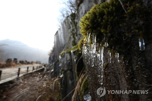 겨울이 성큼…무등산에 올가을 첫 상고대·얼음