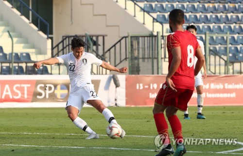 올림픽대표팀 데뷔 백승호…김학범의 평가는 냉정했다