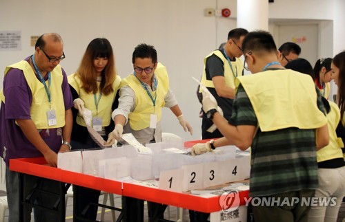 홍콩 선거혁명…범민주 진영 '싹쓸이'·친중파 '궤멸'(종합2보)