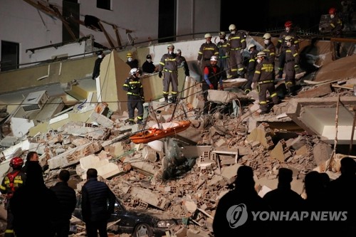 알바니아 지진 사망자 47명으로 증가…시신 17구 추가 수습(종합)