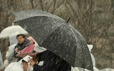 중부지방 가끔 비 '결빙주의'…서울은 첫눈 관측