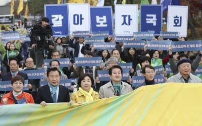 野3당 선거제 개혁 촉구…"한국당 기득권단식, 與는 좌고우면"