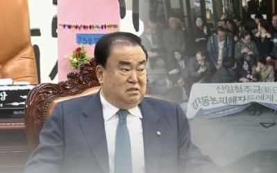 文의장 日강제징용 해법 '2+2+α'案…"1천500명에 3천억원 예상"