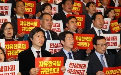 허찔린 與, 패스트트랙 뾰족수 주목…"한국당 무덤 팠다"(종합)