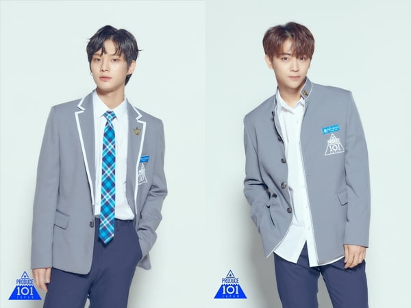 김윤동, 정용훈/사진=일본판 '프로듀스101' 공식 홈페이지