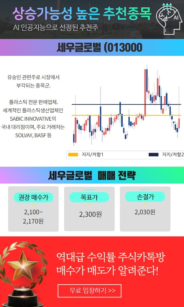 오늘의 추천주를 바로 확인하세요 “무료”