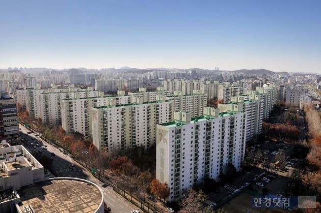 목동신시가지에서 재건축을 추진하고 있는 목동7단지 전경