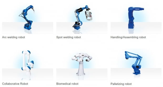 야스카와 일렉트릭 로봇들 / 회사 홈페이지 캡처