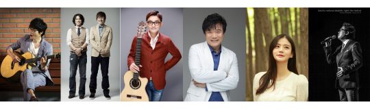 왼쪽부터 박학기, 유리상자, 추가열, 최인혁, 여니엘, 채한성. / 제공=한국음악저작권협회