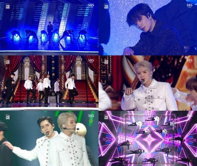 ‘SBS 가요대전’ 뉴이스트, ‘BET BET’→방송 최초 공개 ‘BASS’…화려한 퍼포먼스의 향연