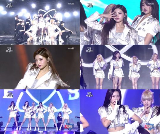 ‘가요대축제’ 에버글로우./ 사진=KBS 방송화면