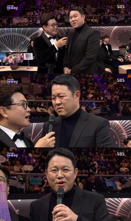 ‘2019 SBS 연예대상’ 김구라. /사진=방송 화면