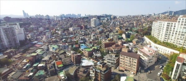 시공사 재입찰 가능성이 높아진 서울 한남 뉴타운 3구역.  한경DB 
