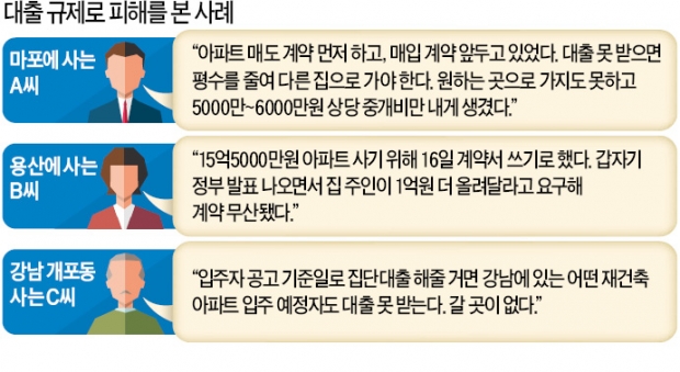 "내 집은 이미 팔렸는데 이사갈 집 대출 막혀…오도가도 못할 판"