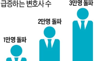 변호사 3만명 넘었다…2만명 돌파 5년 만에