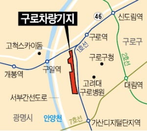 '광명시 이전' 구로차량기지 터에 복합상업시설 건립