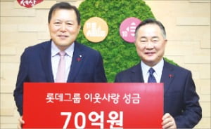 롯데, 사회복지공동모금회에 70억 기탁