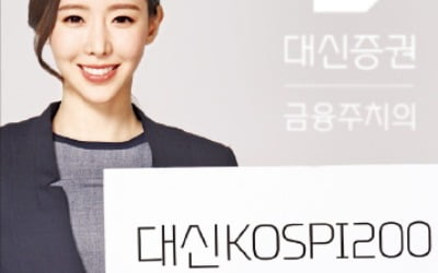 대신KOSPI200인덱스펀드, 코스피200지수 추종 '+α수익'