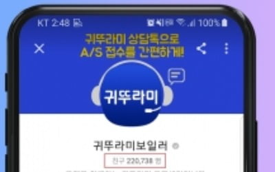 귀뚜라미보일러, 카카오톡 플러스친구 22만명 돌파