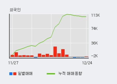 '리노공업' 52주 신고가 경신, 기관 3일 연속 순매수(1.5만주)