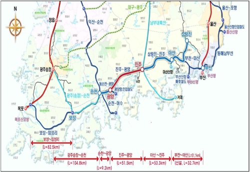 진주∼광양 경전선, 전철화 사업 실시계획 승인 고시