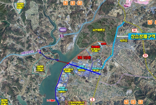 사천 상습정체구간 곤양∼사남 '항공산업대교' 건설 추진