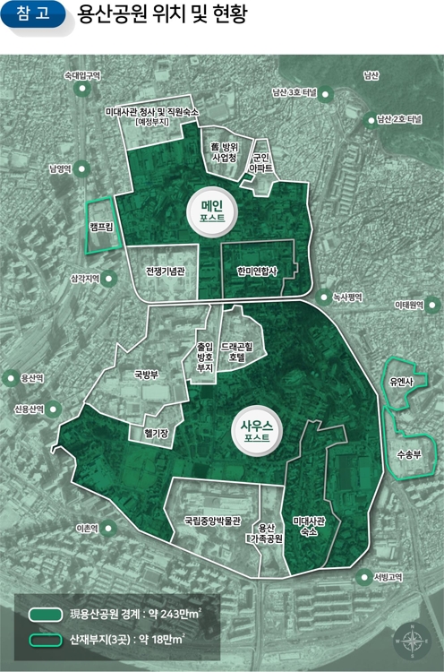 용산공원 60만㎡ 확대…한복판 드래곤힐호텔은 편입 안돼(종합)