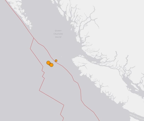 캐나다 밴쿠버섬 근해서 7시간새 5차례 지진…피해신고 없어