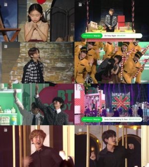 [2019 SBS 가요대전] 방탄소년단, 캐럴 메들리로 &#39;크리스마스 선물&#39;