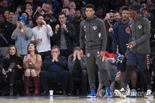 NBA 뉴욕, 뼈아픈 자유투 실패…9연패 수렁(종합)