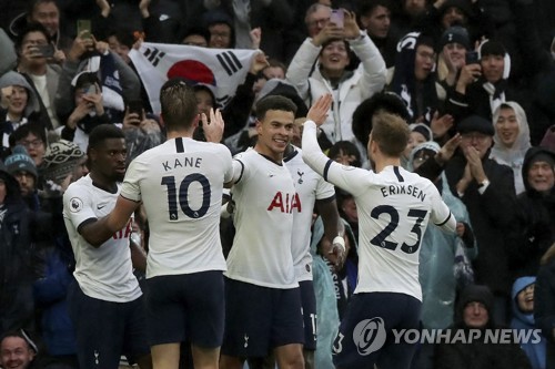 토트넘, 손흥민 결장 속 알리 역전 결승골로 브라이턴 2-1 제압