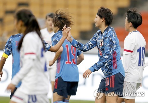 일본 여자축구, EAFF E-1 챔피언십 첫 경기서 대만 9-0 완파