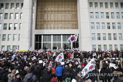 한국당 "선거법은 민주당·똘마니들 독재…죽어도 막아야"(종합)