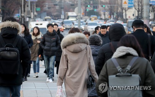 중부지방 아침 영하권…미세먼지 '좋음'∼'보통' 수준