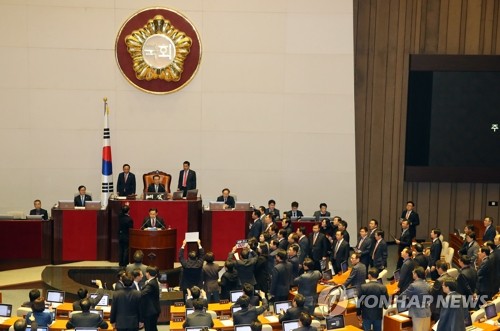 한국당, 예산부수법안 무더기 수정안…패스트트랙엔 필리버스터