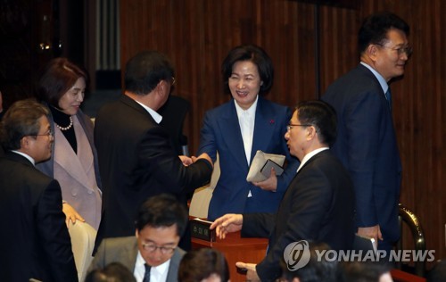 '檢견제 제도화'공수처법 국회 통과…한국당,의원직 총사퇴 결의(종합)