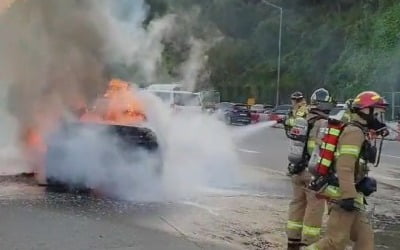 터널서 BMW 차량 또 화재…"주행 중 RPM 낮아져"