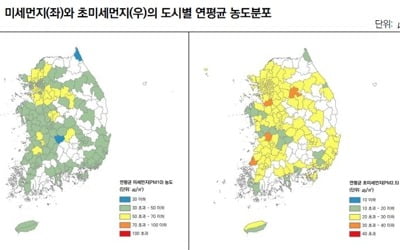 미세먼지는 수도권, 초미세먼지는 충남·전북…맞춤형 대응해야