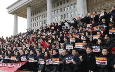 한국당, 오늘 국회서 공수처법·선거법 규탄대회