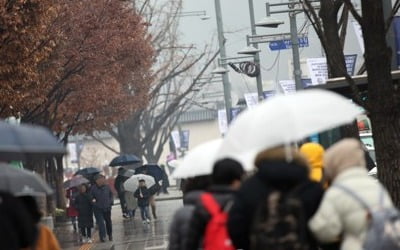 전국 오후까지 겨울비…추위는 잠시 '주춤'